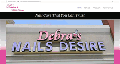 Desktop Screenshot of debrasnailsdesire.com