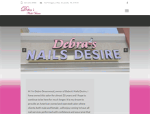Tablet Screenshot of debrasnailsdesire.com